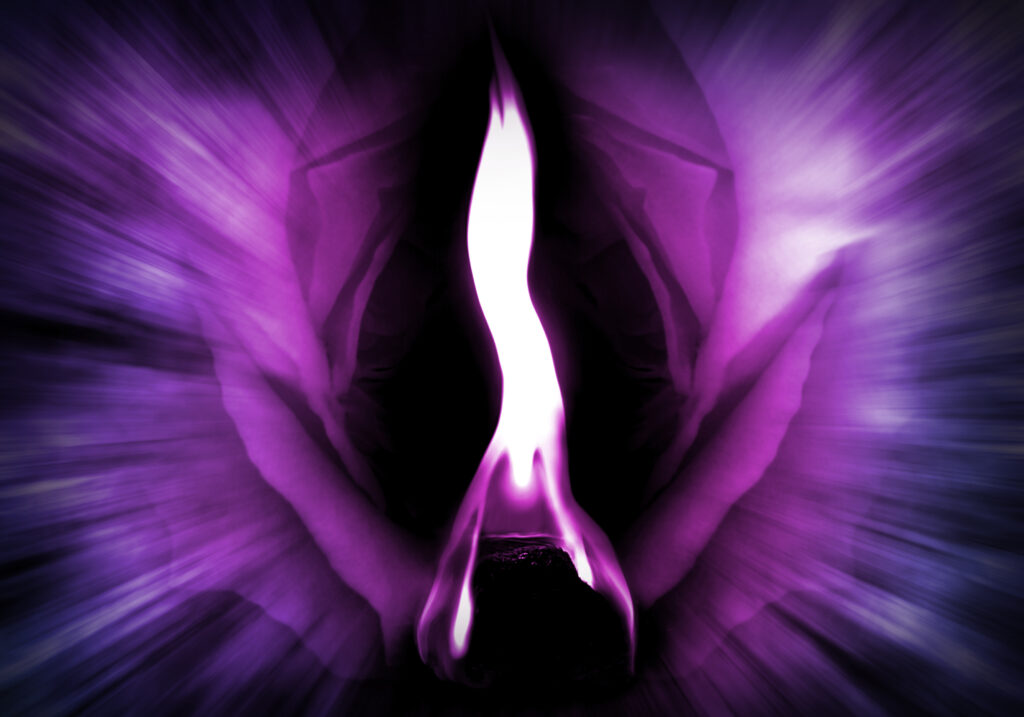 Violet Flame that burns all impurities and diseases within